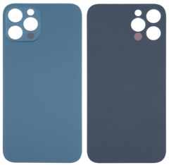 IPhone 12Pro Cover Posteriore Di Vetro (Buco Grande) Blu