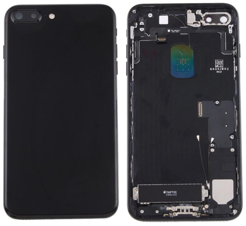 IPhone 7Plus Cover Posteriore Completo Con Ricambi Nero Lucido
