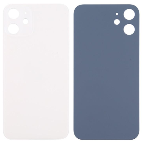 IPhone 12 Cover Posteriore Di Vetro (Buco Grande) Bianco