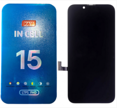 IPhone 15 Display Completo Compatibile ZY Nero FHD (LTPS) 1080P (FREQUENZA DI AGGIORNAMENTO: 120HZ)