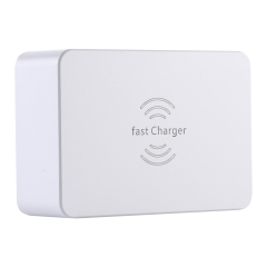 Wireless Smart USB Display Charger WLX-818P (PD 20W+QC1.0 18W 4 USB 100W)