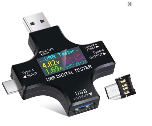 炬为 彩屏测试仪USB电压电流表Type-C PD测试仪