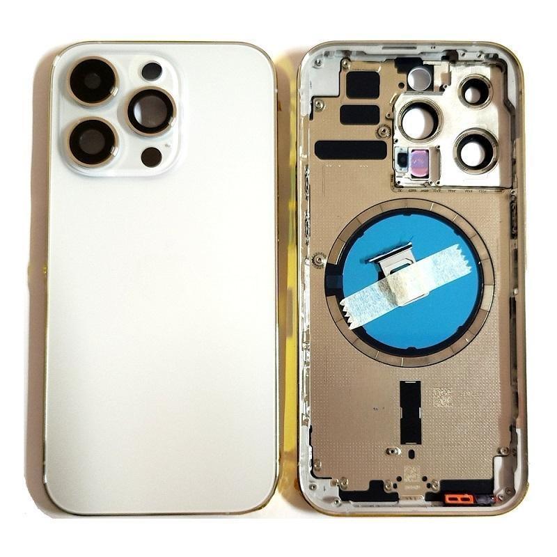 IPhone 14Pro Cover Posteriore Completo Senza Ricambi Bianco