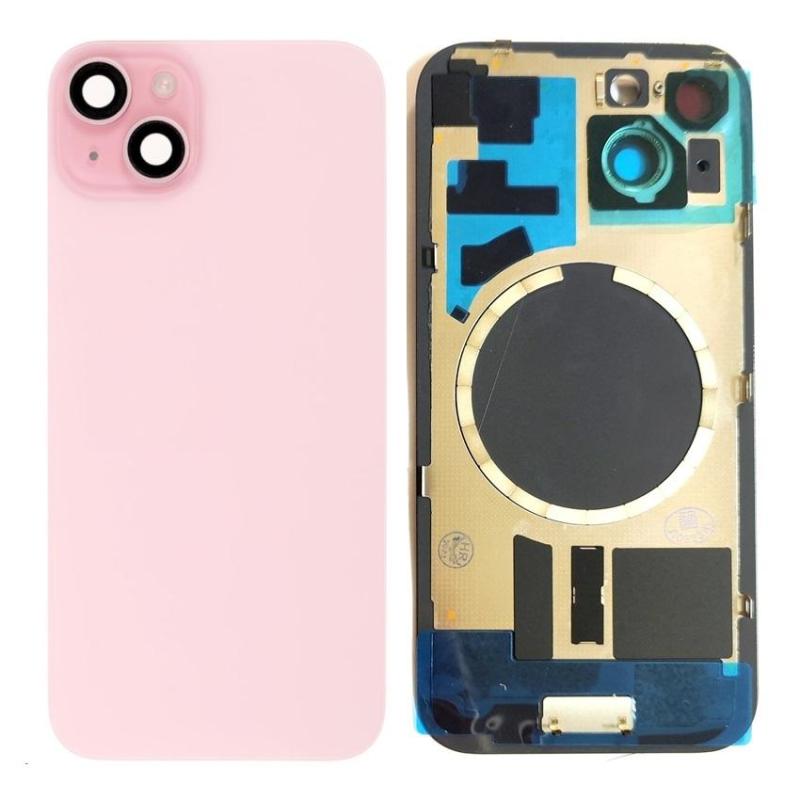 IPhone 15 后盖带支架磁铁镜片 粉红