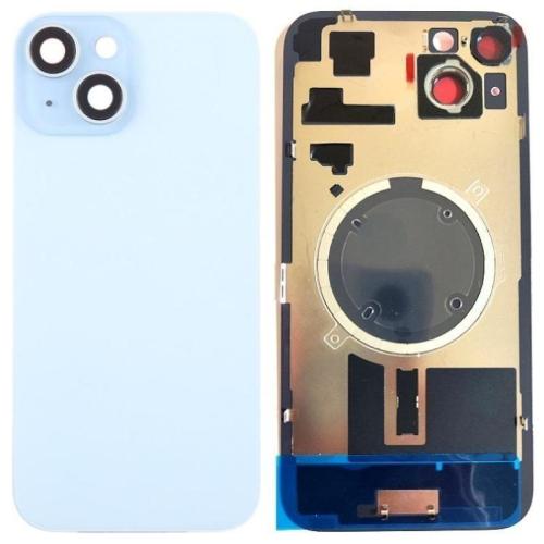 IPhone 15Plus 后盖带支架磁铁镜片 蓝白