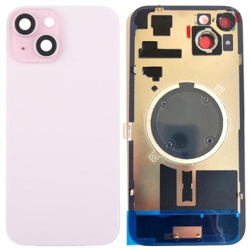 IPhone 15Plus 后盖带支架磁铁镜片 粉红