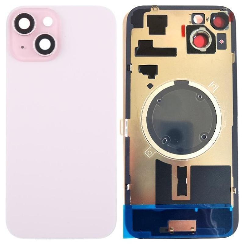 IPhone 15Plus 后盖带支架磁铁镜片 粉红