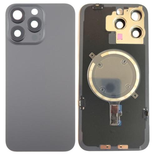 IPhone 15Pro Max 后盖带支架磁铁镜片 黑