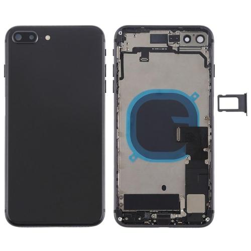 IPhone 8Plus Cover Posteriore Completo + Ricambi Nero