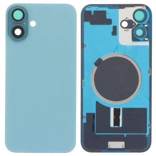 IPhone 16Plus Cover Posteriore Di Vetro + Supporto Fotocamera E Magnete Per NFC Verde