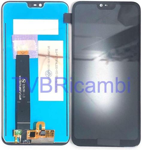 Nokia 6.1 Plus Display RIGENERATO Senza Frame Nero TA1099 TA1103 TA1083 TA1099
