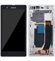 Sony Xperia Z Display Originale + Cornice Bianco C6603