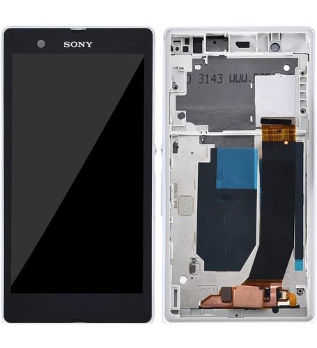 Sony Xperia Z Display Originale + Cornice Bianco C6603