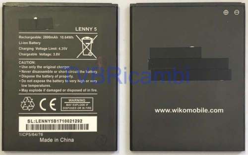电池 (3921) Wiko Lenny 5 Robby 2 w-k400