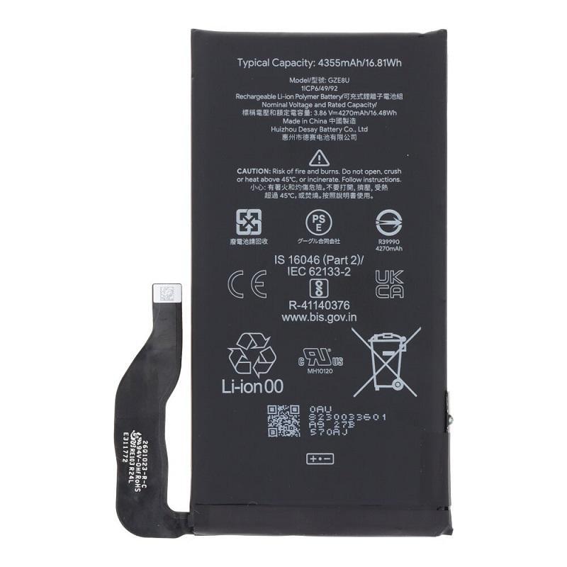 高容量电池 4355mAh GZE8U Google Pixel 7 GVU6C GQML3 GO3Z5 (DEJI 工厂生产，没Logo)