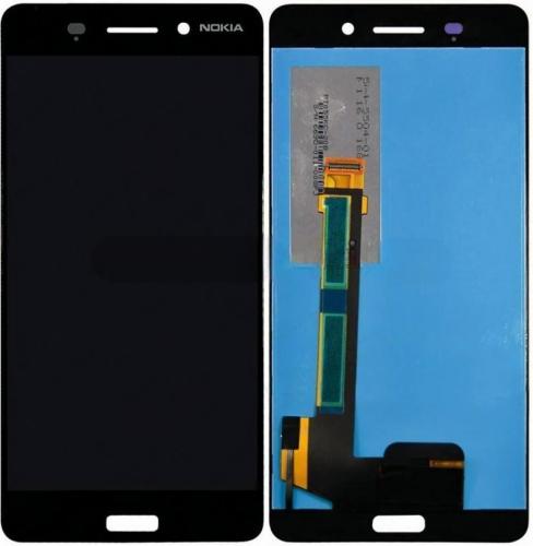 Nokia 6 Display ORIGINALE Cambiato Vetro Nero TA1021 TA1033 TA1000 TA1003 TA1025 TA1039