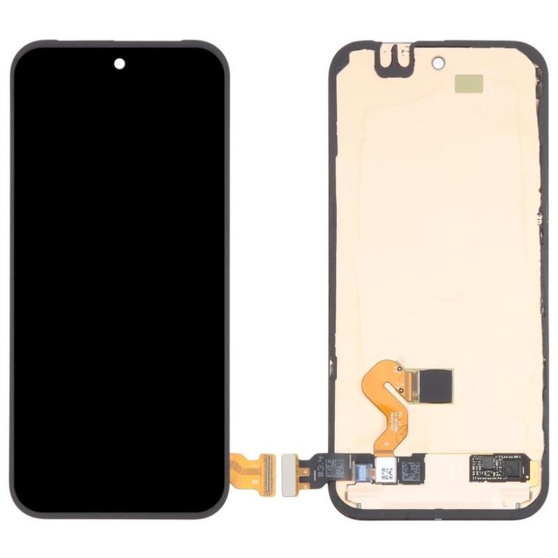 Google Pixel 9Pro GR83Y GEC77 GWVK6 Display ORIGINALE + Frame + Touch ID Nero