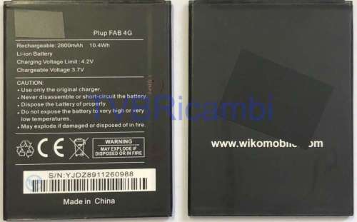 Batteria (5320) (5260) Wiko Pulp Fab 4G Ridge Fab 4G Ridge Fab