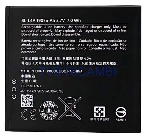 Nokia Lumia N535 电池 BL-L4A
