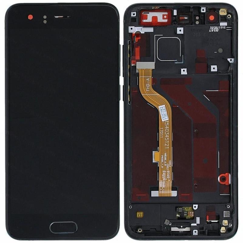 Huawei Honor 9 Display ORIGINALE + Frame E Batteria Service Pack Nero STF-AL10 STF-TL10 STF-L09 STF-AL00
