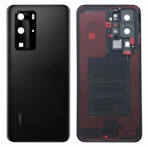 Huawei P40Pro Cover Posteriore ORIGINALE + Supporto Fotocamera Nero ELS-NX9 ELS-N09