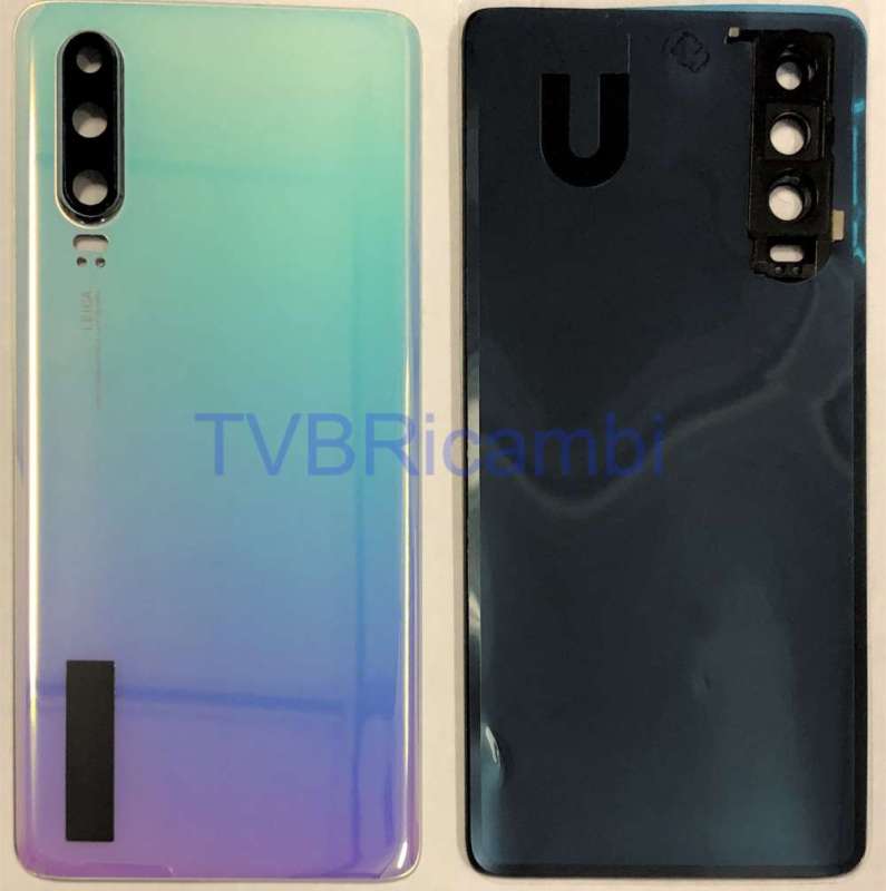 Huawei P30 Cover Posteriore ORIGINALE + Supporto Fotocamera Blu Viola (Sky Blu) ELE-L29 ELE-L09 ELE-L04
