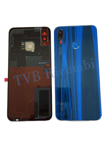 Huawei P20LITE Nova 3e Cover Posteriore ORIGINALE + Supporto Fotocamera con Tasto Home Blu NE-TL00 ANE-LX1 ANE-L21