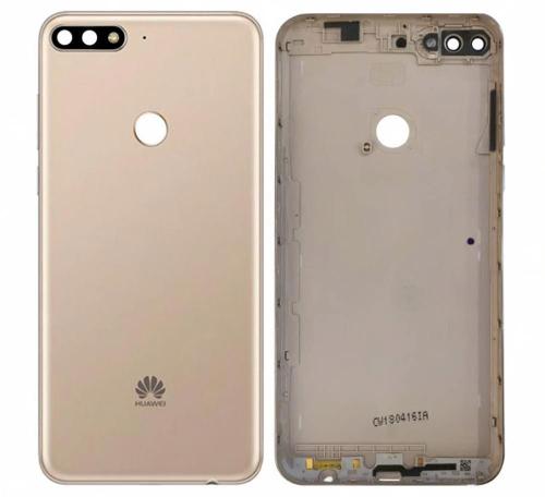 Huawei Y7 2018 Y7Pro 2018 Enjoy 8 Cover Posteriore ORIGINALE + Supporto Fotocamera Oro LDN-L01 LDN-LX3