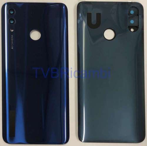 Huawei Honor 10Lite Cover Posteriore + Supporto Fotocamera Blu HRY-LX1 HRY-LX2