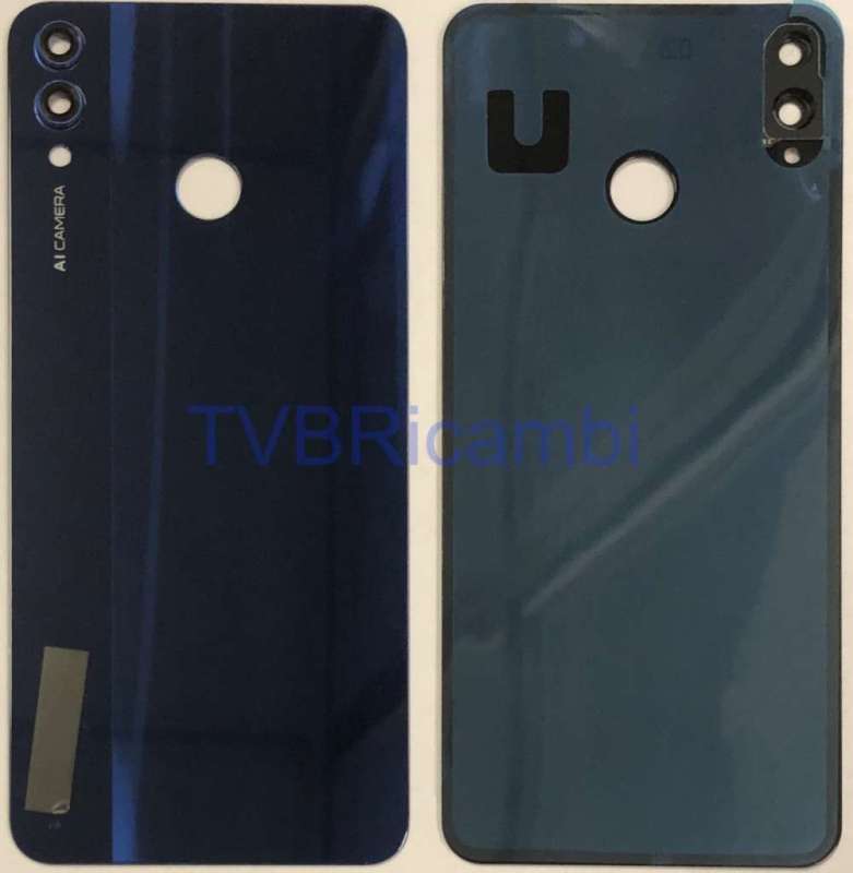 Huawei Honor 8X Honor View 10Lite Cover Posteriore ORIGINALE + Supporto Fotocamera Blu SN-L11 JSN-L21 JSN-L42