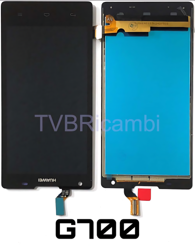 Huawei G700 Display Senza Frame Nero