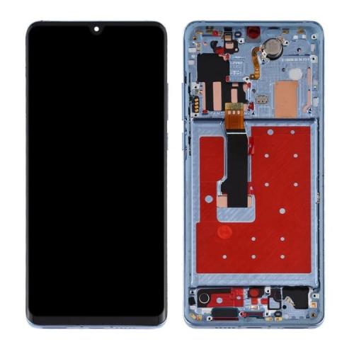 Huawei P30Pro Display ORIGINALE + Cornice Azzurro VOG-L29 VOG-L09 VOG-L04