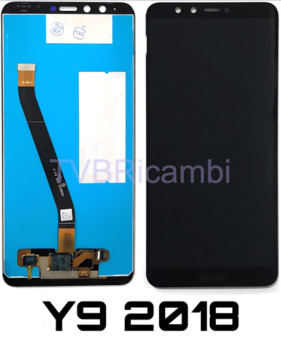 Huawei Y9 2018 Enjoy 8Plus Display Senza Frame Nero FLA-LX1 FLA-LX2 FLA-LX3