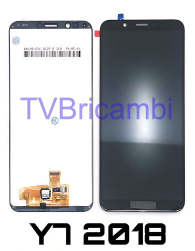 Huawei Y7 2018 Y7Pro 2018 Enjoy 8 Display ORIGINALE Cambiato Vetro Nero LDN-L01 LDN-LX3