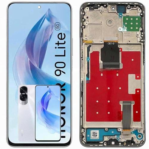 Huawei Honor X8A 4G Honor 90Lite 5G Display ORIGINALE + Cornice Argento CRT-LX1 CRT-LX2 CRT-LX3 CRT-NX1