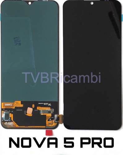 Huawei Nova 5Pro Display ORIGINALE Cambiato Vetro Nero