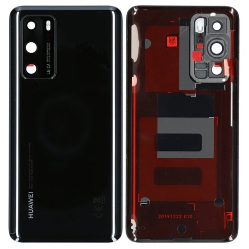Huawei P40 Cover Posteriore ORIGINALE + Supporto Fotocamera Nero ANA-NX9 ANA-LX4