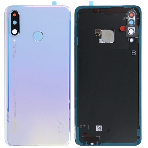 Huawei P30Lite 48MP P30lite New Edition Cover Posteriore ORIGINALE + Supporto Fotocamera Blu Viola (Sky Blu) MAR-L01A MAR-L21A MAR-LX1A