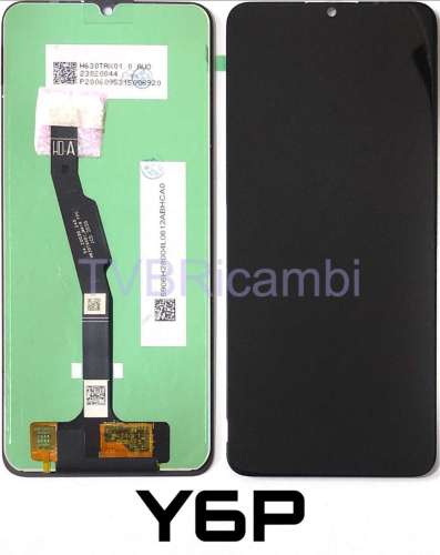 Huawei Y6P Honor 9A Enjoy 10E Display ORIGINALE Senza Frame Nero LX9N