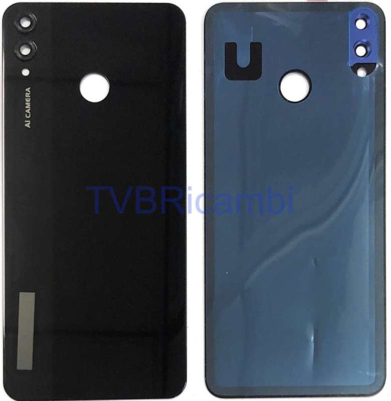 Huawei Honor 8X Honor View 10Lite Cover Posteriore + Supporto Fotocamera Nero SN-L11 JSN-L21 JSN-L42