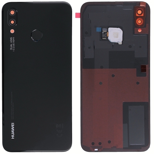 Huawei P20LITE Nova 3e Cover Posteriore ORIGINALE + Supporto Fotocamera con Tasto Home Nero NE-TL00 ANE-LX1 ANE-L21