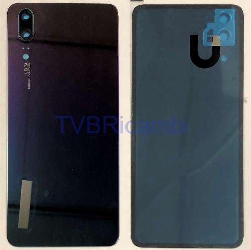Huawei P20 Cover Posteriore + Supporto Fotocamera Aurora Viola EML-AL00 EML-TL00 EML-L29 EML-L09
