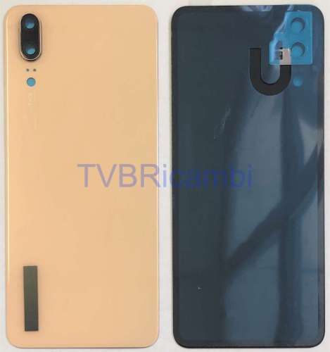 Huawei P20 Cover Posteriore + Supporto Fotocamera Rosa EML-AL00 EML-TL00 EML-L29 EML-L09
