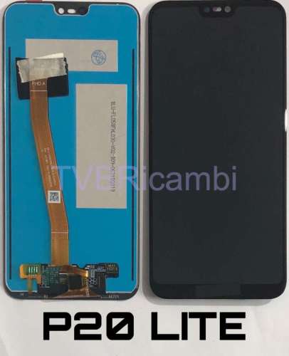 Huawei P20LITE Nova 3e (CON LOGO) Display Rigenerato Senza Frame Nero NE-TL00 ANE-LX1 ANE-L21