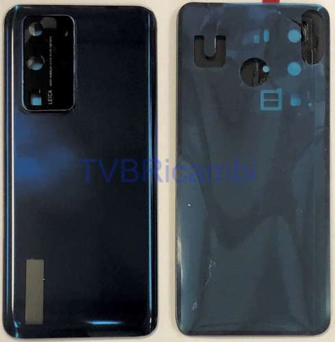 Huawei P40 Cover Posteriore + Supporto Fotocamera Blu ANA-NX9 ANA-LX4