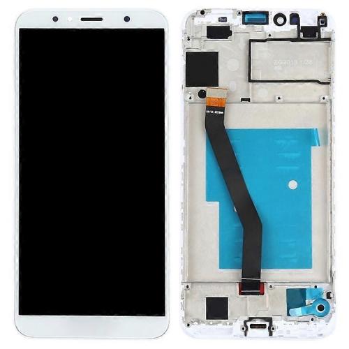 Huawei Y6 2018 Display ORIGINALE + Frame Service Pack Bianco