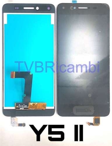 Huawei Y5II Y6II Compact Display Senza Frame Nero CUN-L21 CUN-L22 CUN-L01 CUN-L02