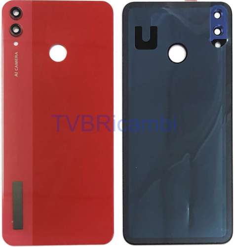 Huawei Honor 8X Honor View 10Lite Cover Posteriore + Supporto Fotocamera Rosso SN-L11 JSN-L21 JSN-L42