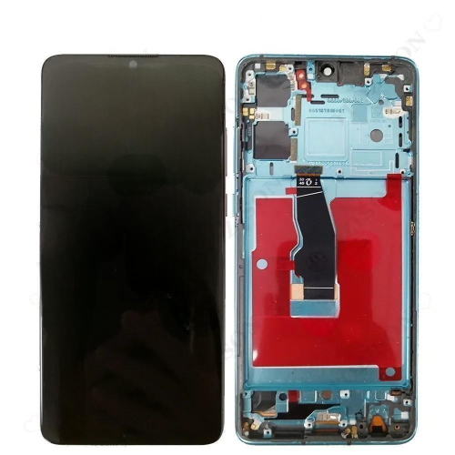 Huawei P30 Display ORIGINALE + Cornice Aurora Blu ELE-L29 ELE-L09 ELE-L04
