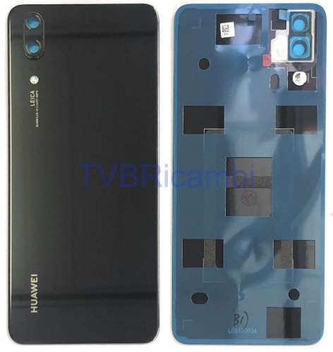 Huawei P20 Cover Posteriore ORIGINALE + Supporto Fotocamera Nero EML-AL00 EML-TL00 EML-L29 EML-L09